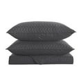 thumbnail image 3 of JML Quilt Set Queen 3 Piece Coverlet, Microfiber Embossed Bedspread with 2 Shams,88"x92", 3 of 5