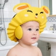 thumbnail image 6 of Shower Cap, Adjustable Hair Washing Shield Protector with Ear Flaps for 0-9 Years, Soft Bath Visor, Waterproof Shampoo Cap Keeps Water & Soap Out of Eyes Ears, 6 of 6