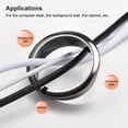 thumbnail image 5 of Desk Grommets 50mm for Organizing and Protecting Cord Nylon Dark Gray 2 Pack, 5 of 5