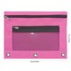 thumbnail image 3 of Isvgxsz Clearance 3 Pack Pencil Pouch for 3 Ring Binder,Binder Pencil Pouch with Zipper,Double Pocket Pencil Case with Clear Window,Big Capacity Pencil Bags for Office School Supplies, 3 of 6