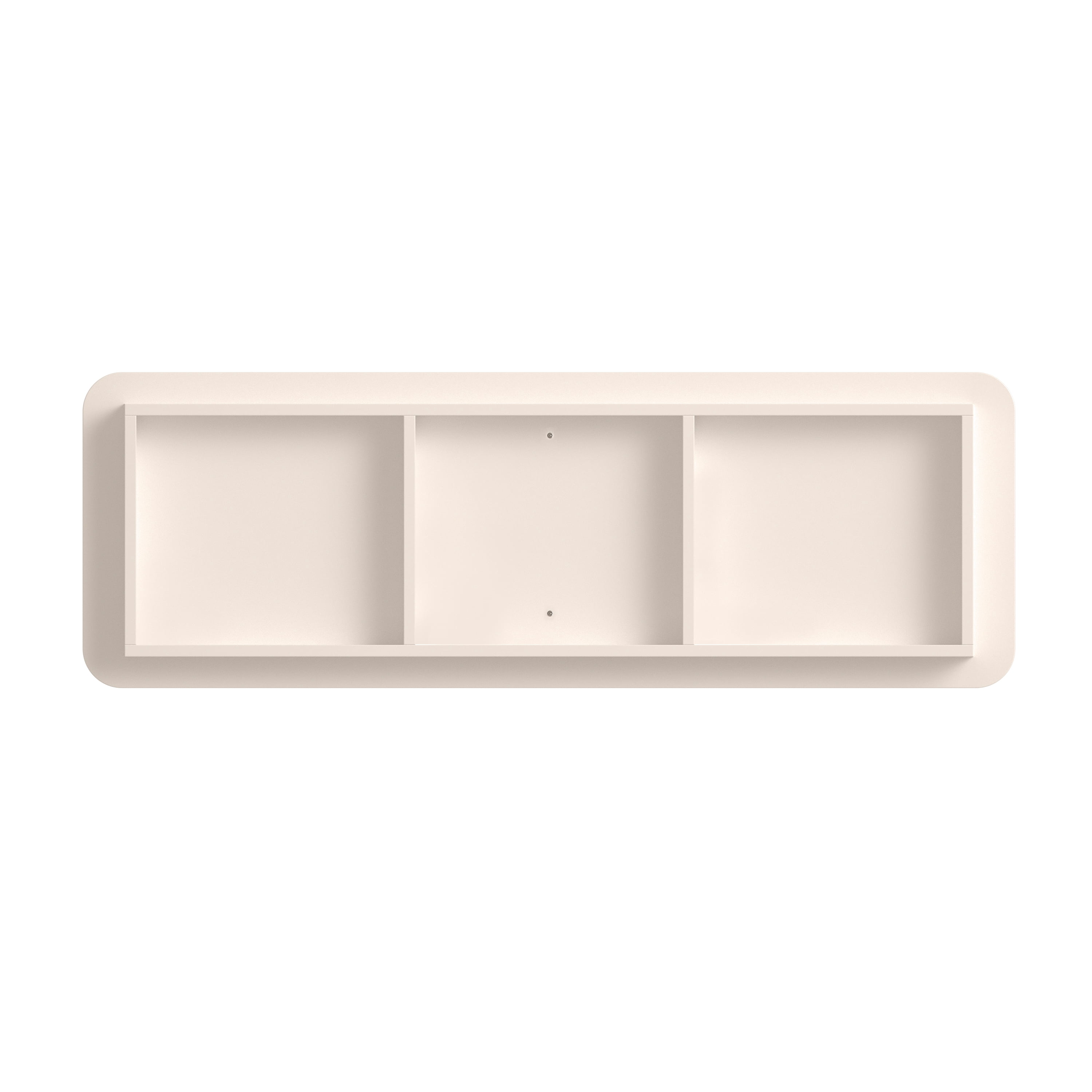 Homy Casa 46.5" Modern 6 Drawer Wood Dresser Storage Cabinet for Bedroom Off White