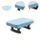 thumbnail image 2 of Pequeño banco decorativo minimalista otomano moderno rectangular taburete escalón para Azul claro, 2 of 9