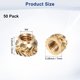 thumbnail image 3 of Uxcell 50-Pack Insertos Roscados - Tuercas de Inserción de Calor de Latón M4 x 5mm OD 7mm, 3 of 6