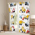 thumbnail image 3 of Manfei Construction Truck Boys Black Out Curtains, Cartoon Tractor Curtains Pack of 2 (42x63 Each), Vehicle Theme Bedroom Curtains, Window Curtains Decor, 3 of 6