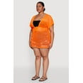 thumbnail image 4 of Womens Plus Size Mesh Tie Front Cover Up, 4 of 5