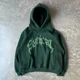 thumbnail image 3 of Sudadera con capucha con cremallera para hombre, chaqueta informal con estampado de letras y estrellas góticas, estilo retro americano, novedad de 2023, 3 of 3