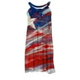 thumbnail image 4 of OAVQHLG3B Womens Dresses Sun Dresses Women Summer Casual 4th of July Outfits American flag Casual Round Neck Leisure And Entertainment Sling Digital Print Mini Dress, 4 of 5
