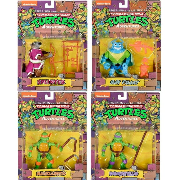 PlayMates Teenage Mutant Ninja Turtles: Classic Adventure Heroes Collection Series 2 Toys - Exclusive
