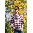 thumbnail image 4 of The American Outdoorsman Men's Long Sleeve Midweight Plaid Flannel Button Down Shirt (Red/Wht/Blue, Medium), 4 of 5