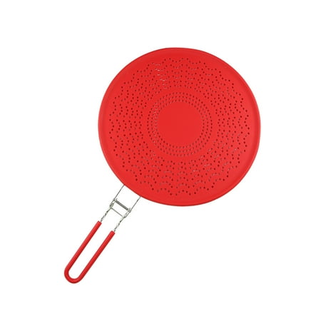 

GETHOME 29cm With Folding Handle Heat Strainer Frying Silicone Splatter Screen