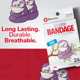 thumbnail image 3 of BioSwiss Bandages, Sloth Shaped Self Adhesive Bandage, Latex Free Sterile Wound Care, Fun First Aid Kit Supplies for Kids and Adults, 24 Count, 3 of 6