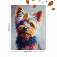 thumbnail image 3 of Colorful Yorkshire Terrier Canvas Print Painting, Wall Art Decor for Living Room Bedroom Office Kitchen Hallway, 3 of 8