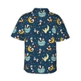 thumbnail image 3 of Daiia Space Sleeping Panda Hawaiian Shirt for Men Gentle Cotton Regular Short Sleeve Casual-X-Large, 3 of 9