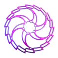 thumbnail image 4 of 160/180/203mm Disc Brake Rotor Alloy Bike Disc Brake Rotor 6 s Road Bike Mountain s Component - Colorful, 180mm, 4 of 10