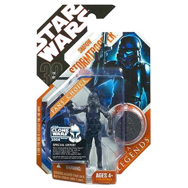Figura de acción Star Wars Shadow Stormtrooper con monedas de colección
