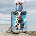 thumbnail image 3 of Lsque Cute Daisy Cow A Printed Luggage Cover, Travel Luggage Protector,Scratch and Dirt Resistant, Fits 18-32 Inch Luggage - Small, 3 of 9