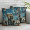 thumbnail image 3 of Orinice Elephant Baby Desert Graphic Decorative Throw Pillow Cover for Home Couch Living Room Bed Sofa Square 1PC 20x20in, 3 of 5