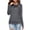 Dark Gray, variant on ONLYSHE Long Sleeve Sweatshirts for Women Crewneck Tee Shirts Solid Color Pullover Tunic Tops