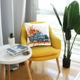 thumbnail image 6 of Autumn Truck with Pumpkins Throw Pillow Covers Couch Pillowcases Decor for Bed Sofa 16" x 16", 6 of 7