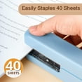 thumbnail image 2 of Deli  40 Sheet Stapler, Desktop Staplers with Integrated Staple Remover, Office Stapler, Blue, 2 of 7