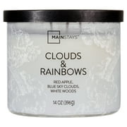 Mainstays 3-Wick Wrapped Clouds & Rainbows Scented Candle, 14 oz