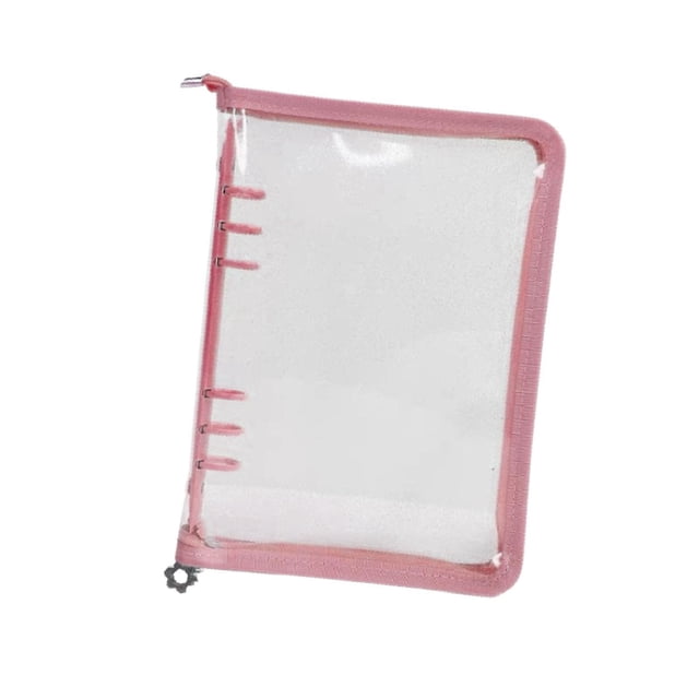 Estuche Organizador de Pendientes Yinane para Mujer Bolsa para Guardar Joyas Transparente Rosa