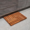 thumbnail image 3 of Utoplike Teak Wood Bath Mat, Wooden Shower Mat for Bathroom, 24 x 16 inch Non Slip Wood Floor Sturdy Mat for Inside Shower Luxury Spa Home or Outdoor, 3 of 7