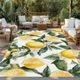thumbnail image 3 of Fsddascl Yellow Lemon Outdoor Rug for Patio/Deck/Porch, Non-Slip Large Area Rug 4 x 6 Ft, Country Fruit Floral Watercolor Green White Indoor Outdoor Rugs Washable Area Rugs, Camping Rug Carpet, 3 of 5