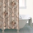 thumbnail image 4 of Pioneer Flower Floral Print Pattern Shower Curtain 36"x72" ,Bathroom Decorative Shower Curtains Set with 12 Hooks,Modern Waterproof Washable Shower Curtain, 4 of 6