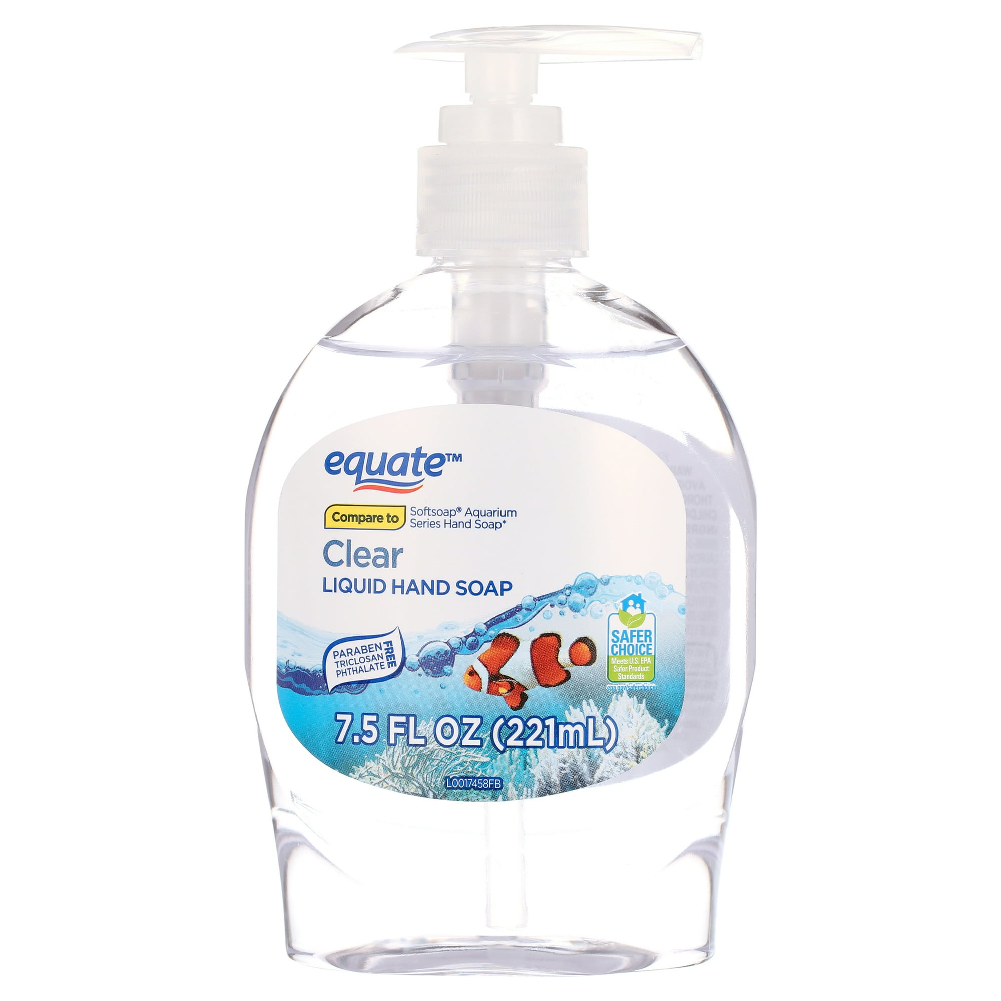 Equate Clear Liquid Hand Soap, 7.5 fl oz