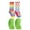 Multicolor, variant on Jefferies Socks Girls Rainbow Dot & Footie Fuzzy Non-Skid Slipper Socks 4 Pair Pack
