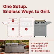 TYTUS Emberwood Gas Griddle with Grill and Prep Cart and Cover