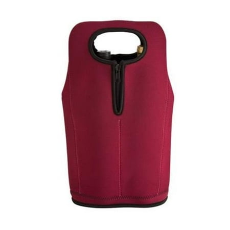 

Travelwell BURGUNDY NEOPRENE TWO-BOTTLE WINE CARRIER