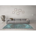 thumbnail image 3 of Ahgly Company Indoor Rectangle Persian Light Blue Traditional Area Rugs, 2' x 4', 3 of 4