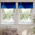 thumbnail image 2 of LALILO Kitchen Curtain Valance Xmas Greeting Rod Pocket Window Curtain 52"x 18" Set of 2, 2 of 6