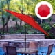 thumbnail image 3 of Cubierta de toldo para sombrilla de patio de repuesto para sombrilla, cubierta impermeable al aire libre, cubierta de gazebo, rojo Inevent HA005237-01, 3 of 5