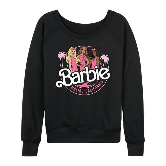 Barbie - Malibu California - Beach Buddies - Women's Lightweight French Terry Long Sleeve Shirt