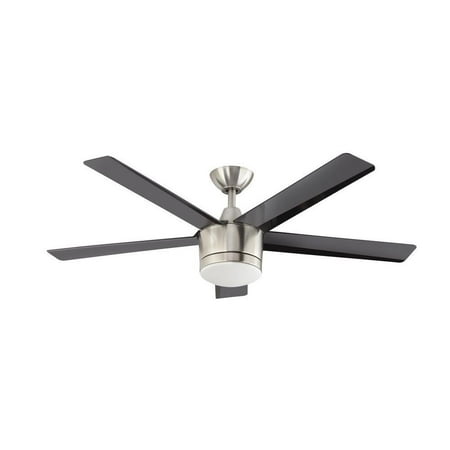 Home Decorators Collection Merwry 52 in. LED Brushed Nickel Ceiling Fan