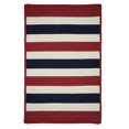 thumbnail image 1 of Colonial Mills PO29R108X108S 9 ft. Portico Striped Square Rug, Patriotic Stripe, 1 of 1