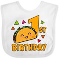 thumbnail image 3 of Inktastic 1st Birthday with Taco and Confetti Boys or Girls Baby Bib, 3 of 4