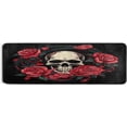 thumbnail image 7 of FREEAM Skull Rose Runner Rug - 24"x72" Ultra Soft Non-Slip Floor Mat Washable Area Rugs for Kitchen Bathroom Entry Home Decor, 7 of 7