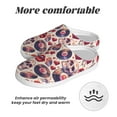 thumbnail image 6 of Wukai record rock Skull lips Print Women's Indoor Bedroom Slipper Slip On Shoes, Unisex House Shoes with Anti-Skid Sole for Men, Gift for Women Men-35/36, 6 of 7