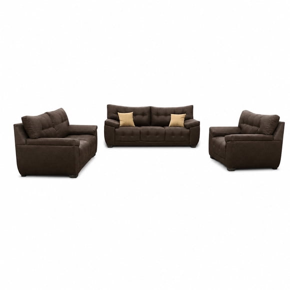 Sala 321 Sofá Love Seat Sillón Confortable Boa Cocoa Waldos Muebles R21