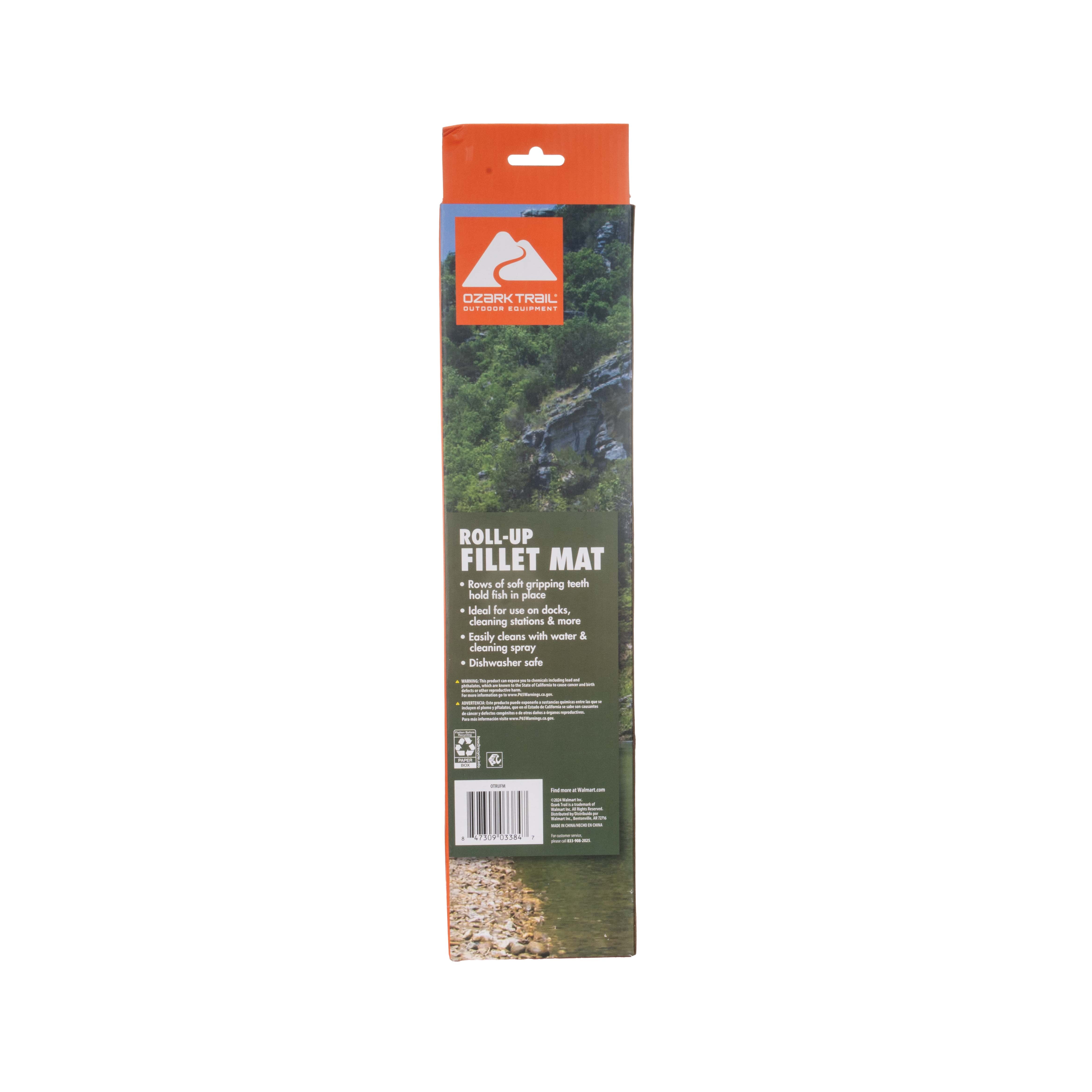 Ozark Trail 15 x 20 in Folding Fillet Mat for Fish Cleaning, Non Slip Surface