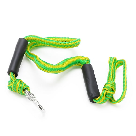 Dock Line Elastic Stretchable ShockAbsorbing Green Boat Rope with DShape Buckle for Dock Boat Kayak Mooring