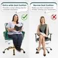 thumbnail image 4 of Westice Velvet Desk Chair, Home Office Gold Comfy Chair with Hand Woven High Back, Height Adjustable Swivel Chair with Comfy Upholster for Makeup Vanity Living Room Bedroom, Green, 4 of 9