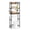 Black, variant on SONGMICS Over The Toilet Storage, 3-Tier Bathroom Organizer Over Toilet with Adjustable Shelves, Rustic Brown and Ink Black