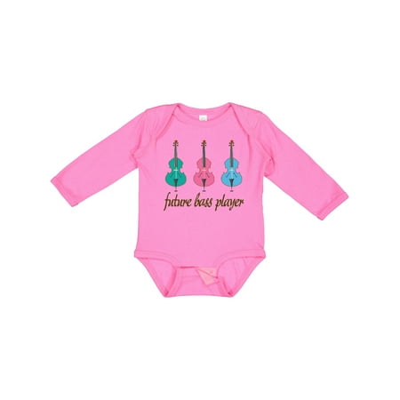 

Inktastic Bass Player Kids Future Gift Baby Boy or Baby Girl Long Sleeve Bodysuit
