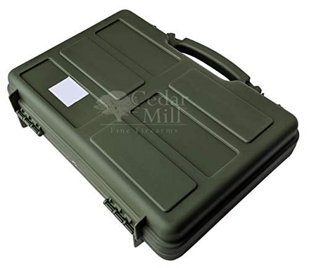 Premium Pick & Pluck Hard Pistol Case - 12” x 8” | GREEN