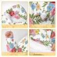 thumbnail image 4 of Wearable Lamb Fleece Blanket Hoodie,Pioneer Flower Floral Print Pattern Oversized Sherpa Blanket Hoodie with Super Pockets,Super Warm Fuzzy Pullover for Women & Men, 4 of 4